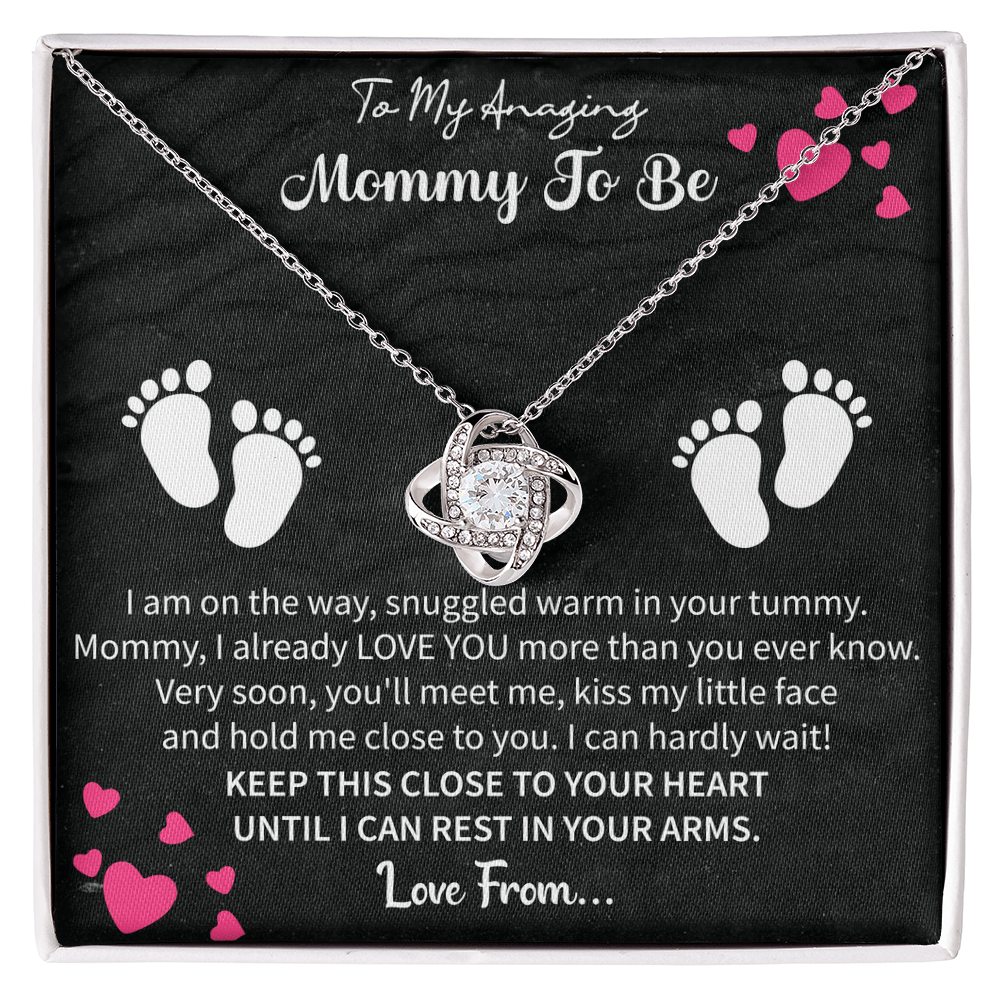 Mommy - to - Be Love Knot Necklace ā MD103 - Beauty Belliss